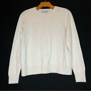 Everlane Womens Organic Cotton Pullover Long Sleeve Ivory Size S